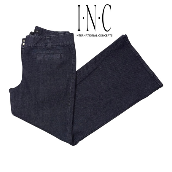 INC International Concepts Denim - INC International Concepts (EUC) Wide Leg Trouser Jeans, Size 12